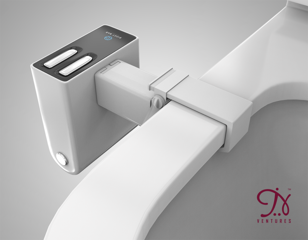 Clip Mount Prototype Clip-on Toilet-Seat Storage Attachment TILT AND SLIDE