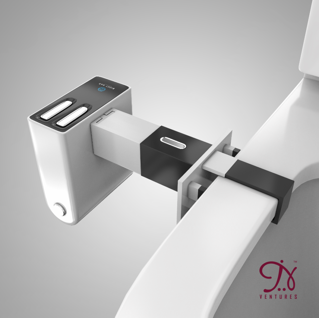 Clip Mount Prototype Clip-on Toilet-Seat Storage Attachment WITH EXTENSION X2